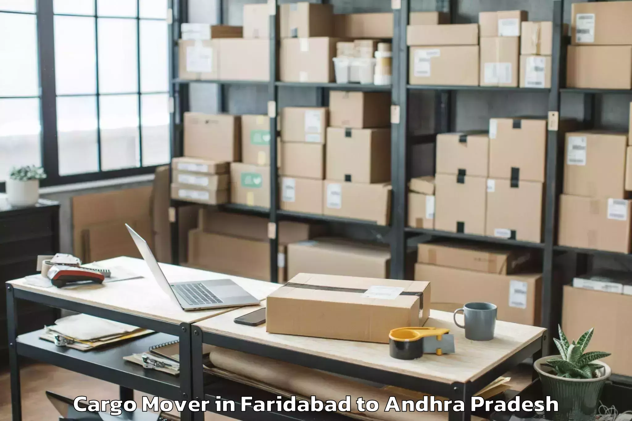 Book Your Faridabad to Naidupet Cargo Mover Today